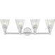 Auden 4 Light 31.75 inch Brushed Nickel Bath Vanity Wall Light