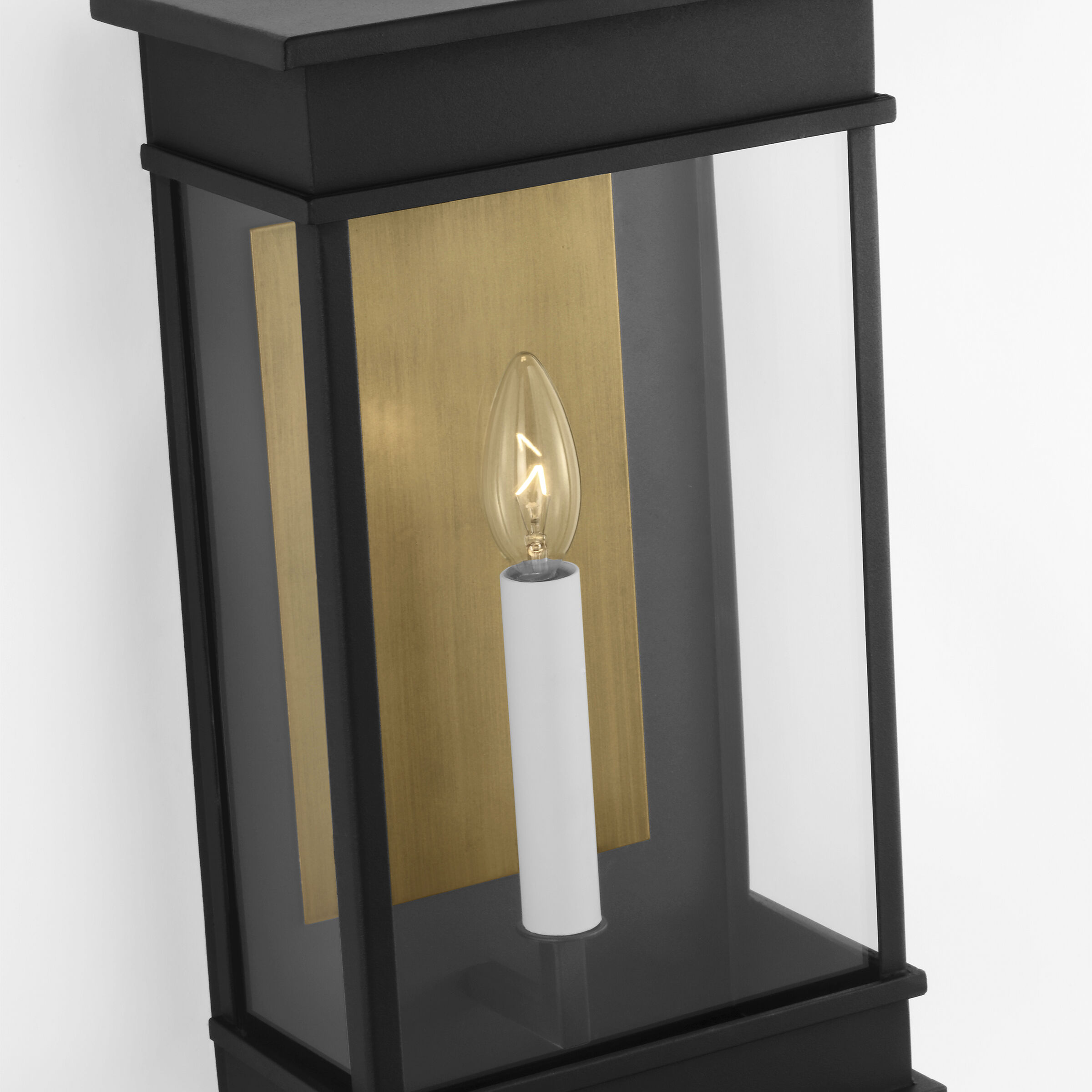 C&M by Chapman & Myers Cupertino 1 Light 15.5 inch Textured Black Outdoor Wall Lantern