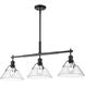 Yep Orwell Island Light Ceiling Light in Matte Black, Clear Glass