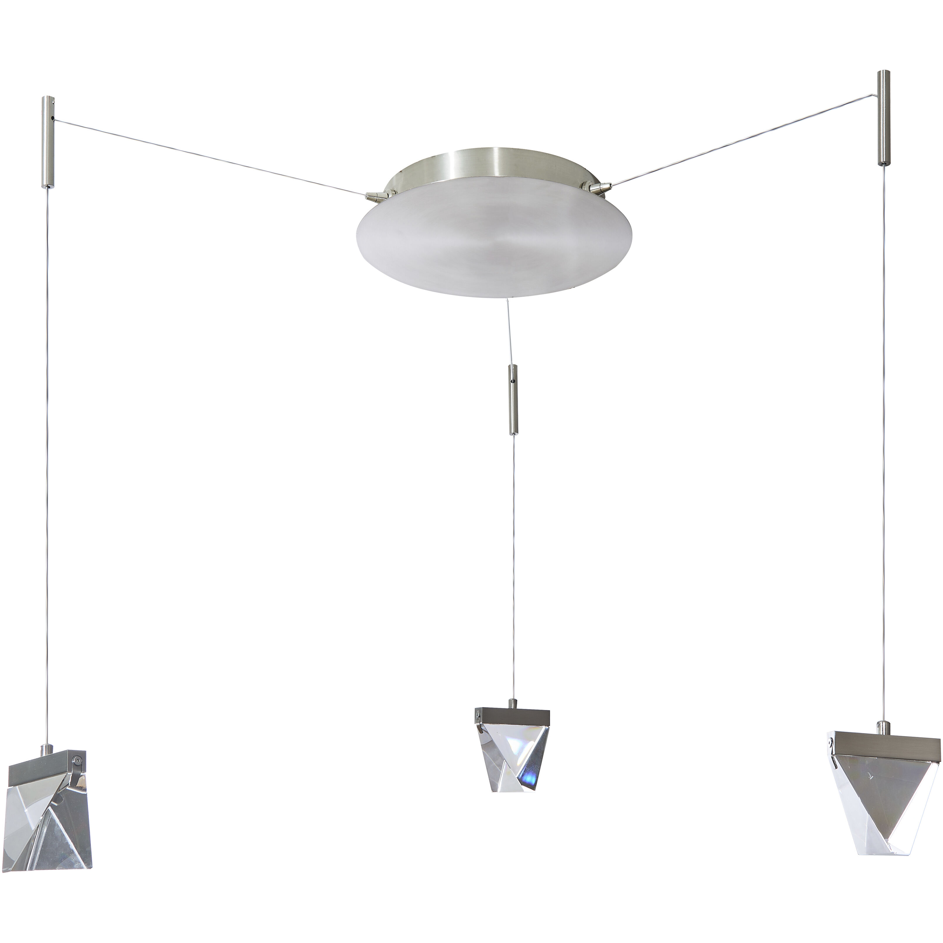 Atlas LED 12.2 inch Brushed Nickel Pendant Ceiling Light