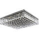 Maxime 12 Light 20 inch Black and Clear Flush Mount Ceiling Light in Royal Cut