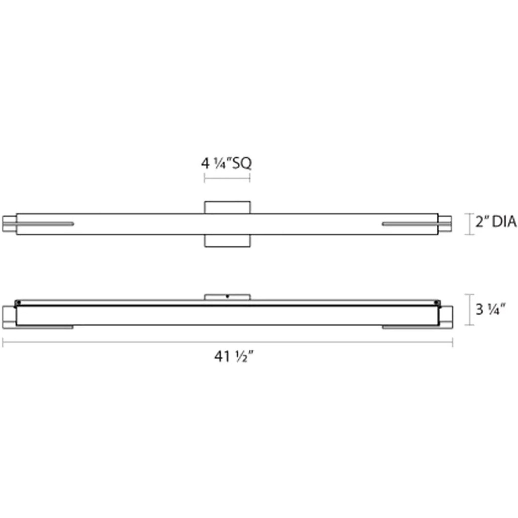 Tubo Slim LED 40 inch Polished Chrome Bath Bar Wall Light with Spine Trim