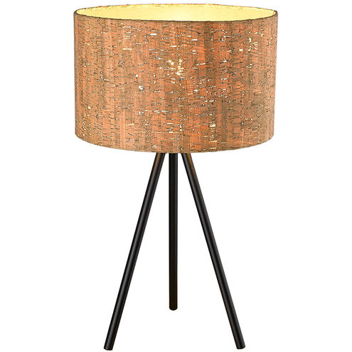 Lisbon 22 inch 100.00 watt Matte Black Table Lamp Portable Light