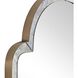 Brayden 44.38 X 27.25 inch Plated Antique Brass Mirror