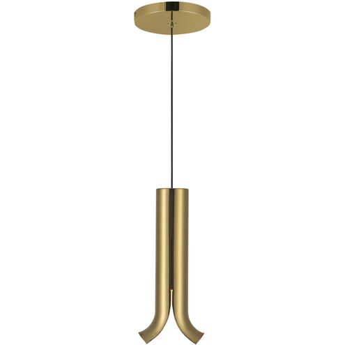 Husk LED 2 inch Metallic Brass Pendant Ceiling Light