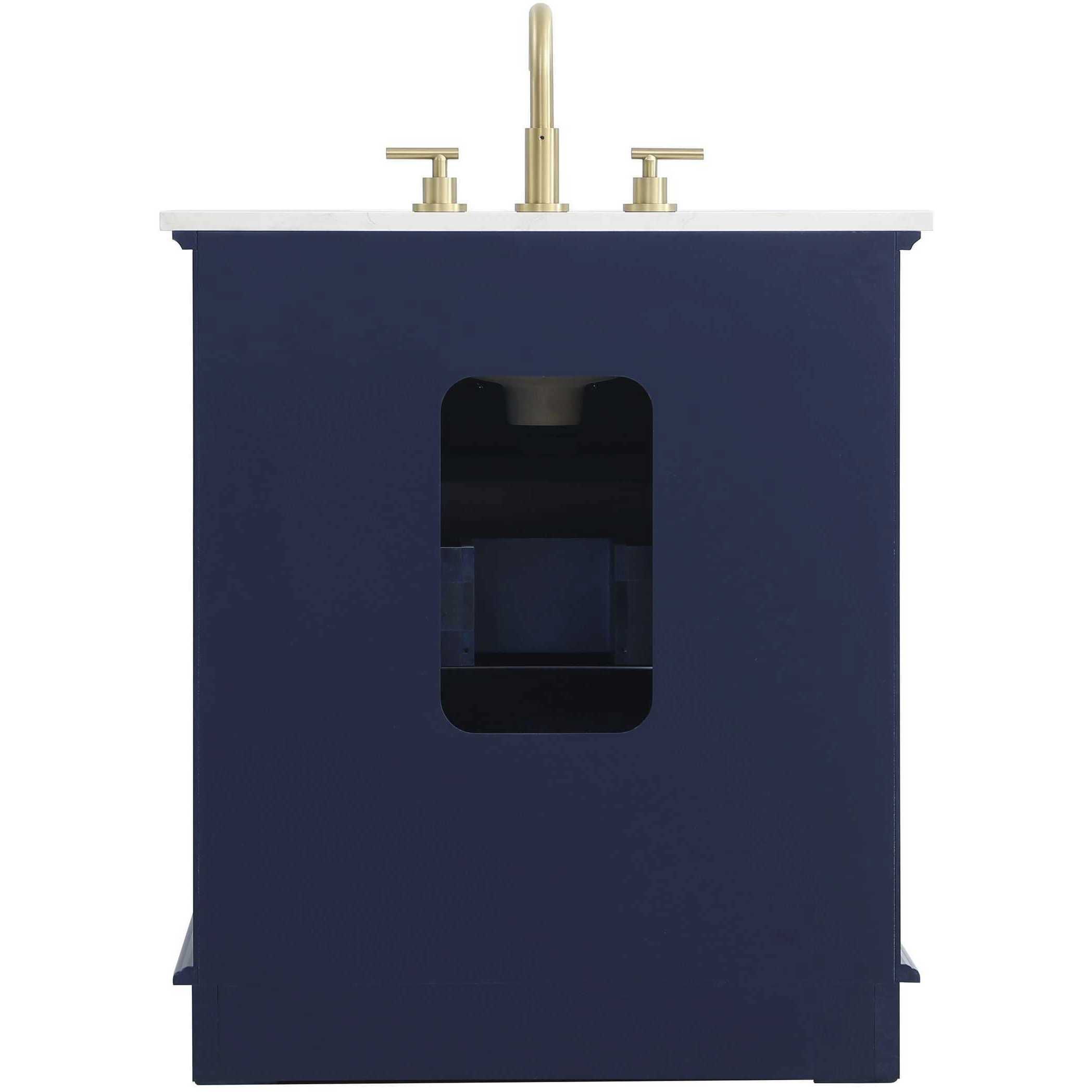 Knox 30 X 34 inch Blue Bathroom Vanity Cabinet