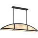 Legacy 4 Light 46 inch Matte Black Linear Chandelier Ceiling Light