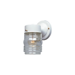 Basic Porch 1 Light 7 inch White Outdoor Wall Lantern
