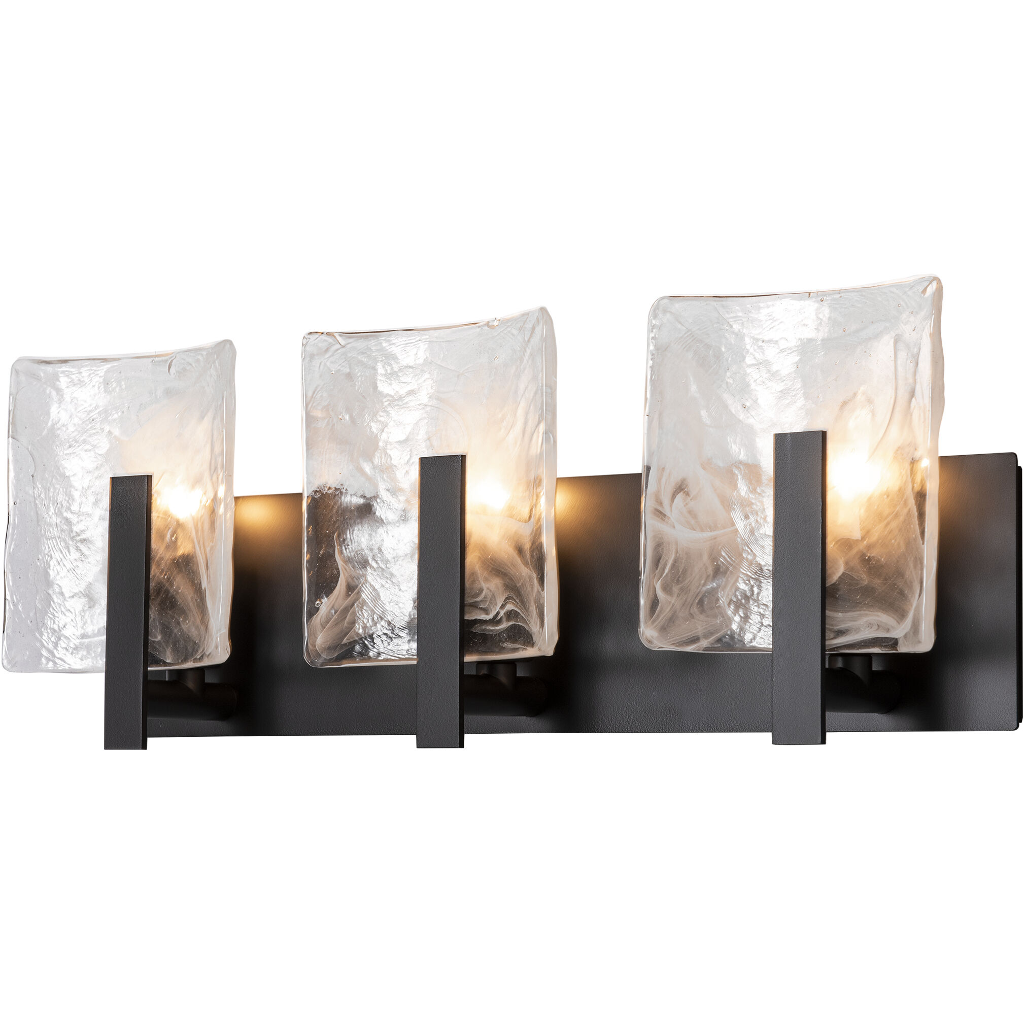 Arc 3 Light 21.5 inch Black Bath Sconce Wall Light