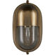 Maritime 1 Light 8.5 inch Antique Brass Outdoor Wall Sconce