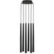 Sean Lavin Pylon LED Nightshade Black Chandelier Ceiling Light, Integrated LED