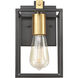 Cloe 1 Light 7 inch Matte Black Vanity Light Wall Light