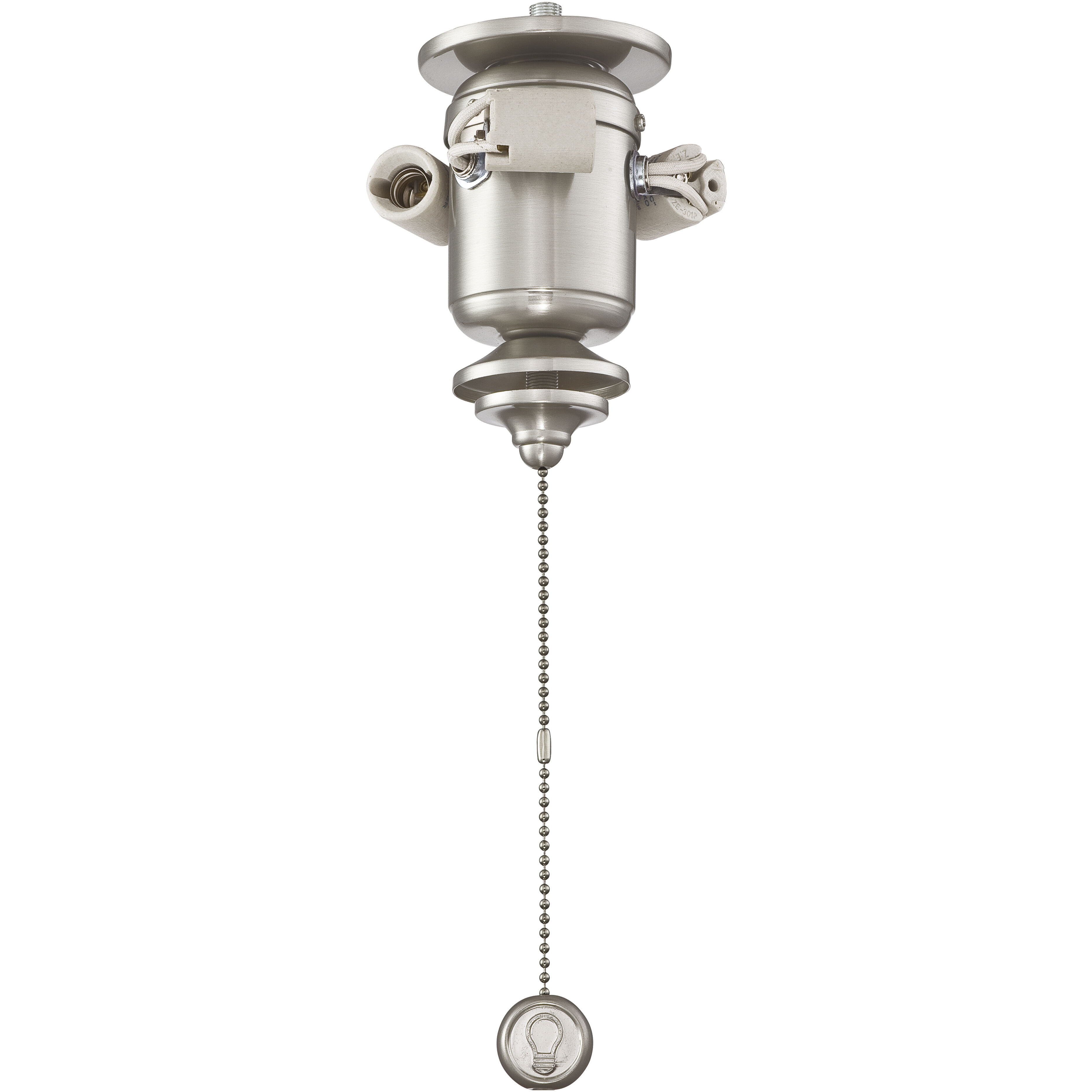 Fitters 3 Light Brushed Nickel Fan Light Kit