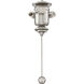 Fitters 3 Light Brushed Nickel Fan Light Kit