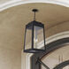 Oslo 4 Light 13.75 inch Bronze with Antique Brass Candles Outdoor Pendant Lantern