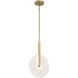 Ainslie LED 12 inch Warm Brass Pendant Ceiling Light