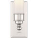 Wilcox Bath Sconce Wall Light in Polished Nickel
