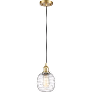 Ballston Belfast 1 Light 6 inch Satin Gold Mini Pendant Ceiling Light