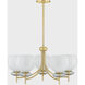 Alexia 5 Light 30 inch Aged Brass Chandelier Ceiling Light