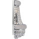 Empire 3 Light 12 inch Chrome Wall Light