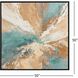 Tranquil Blend Turquoise and Teal and Orange and White Canvas, The Studio