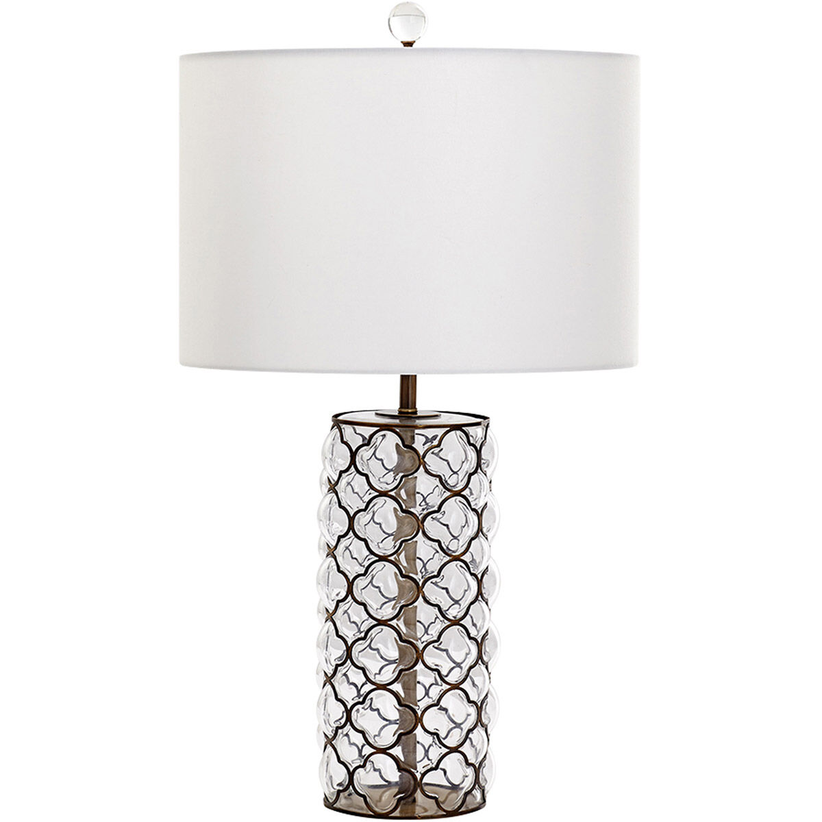 Corsica 25.25 inch 100 watt Satin Brass Table Lamp Portable Light, Small