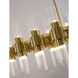 Canada 20 Light 12.2 inch Satin Brass Chandelier Ceiling Light