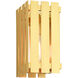 Greenwich 1 Light 10 inch Satin Brass Outdoor Wall Lantern