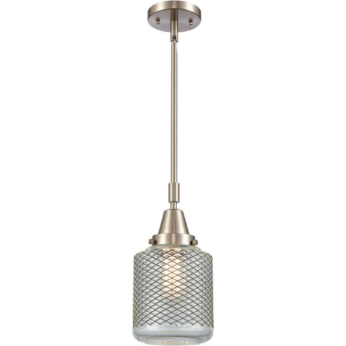 Franklin Restoration Stanton LED 6 inch Brushed Satin Nickel Mini Pendant Ceiling Light