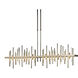 Cityscape LED 51.9 inch Soft Gold and Soft Gold Pendant Ceiling Light, Large