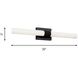 Sarco LED 30 inch Midnight Black Vanity Light Wall Light