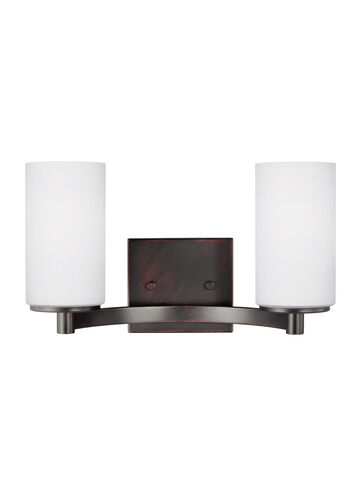 Hettinger 2 Light 13.5 inch Bronze Bath Vanity Wall Sconce Wall Light