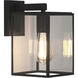 Box 1 Light 10.71 inch Textured Black Exterior Wall Light
