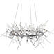 Icicle 12 Light 27 inch Chrome Chandelier Ceiling Light