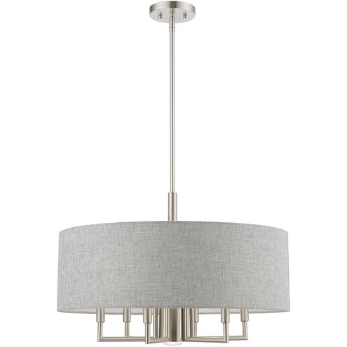Dakota 7 Light 24 inch Brushed Nickel Pendant Chandelier Ceiling Light