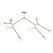 Cassius 8 Light 32 inch Champagne Bronze Chandelier Ceiling Light, Convertible