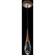 Beyond Hibiscus LED 5.9 inch Aged Brass Pendant Ceiling Light, Beyond