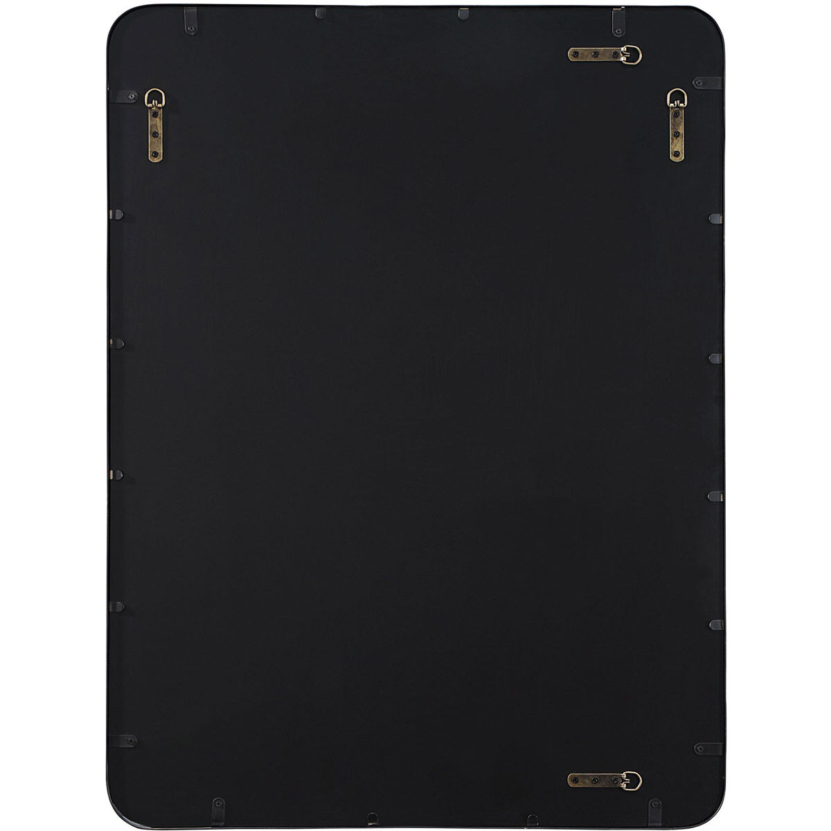 Crofton 40 X 30 inch Satin Black Mirror