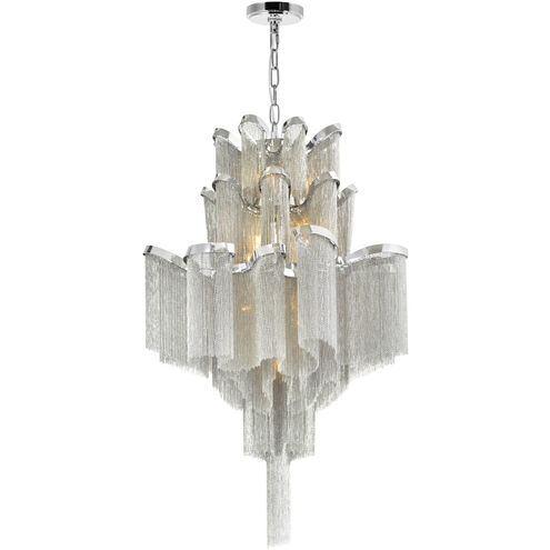 Daisy 16 Light 24 inch Chrome Down Chandelier Ceiling Light