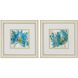 Florals Collection Teal Framed Art