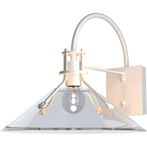 Henry 1 Light 12.9 inch Coastal White Outdoor Sconce in Clear, Large