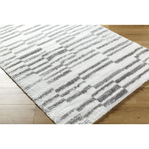 Cloudy Shag 120.08 X 94.49 inch Off-White/Gray/Charcoal Machine Woven Rug in 8 x 10, Rectangle