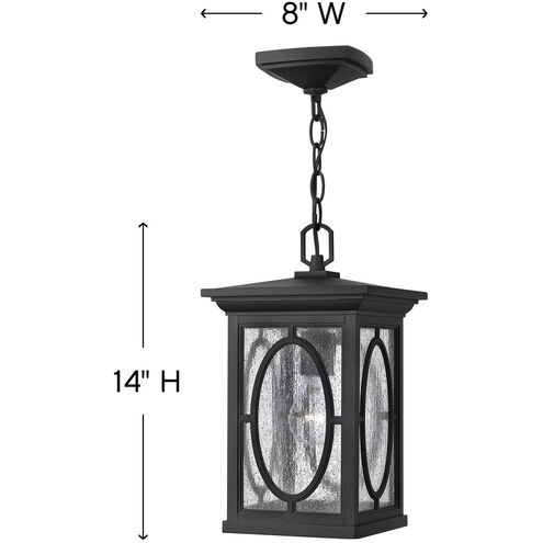 Randolph LED 8 inch Black Outdoor Hanging Lantern