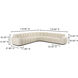 Roman Beige L-Shaped Sectional