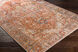 Lavable 90 X 60 inch Brick Red Rug in 5 x 8, Rectangle