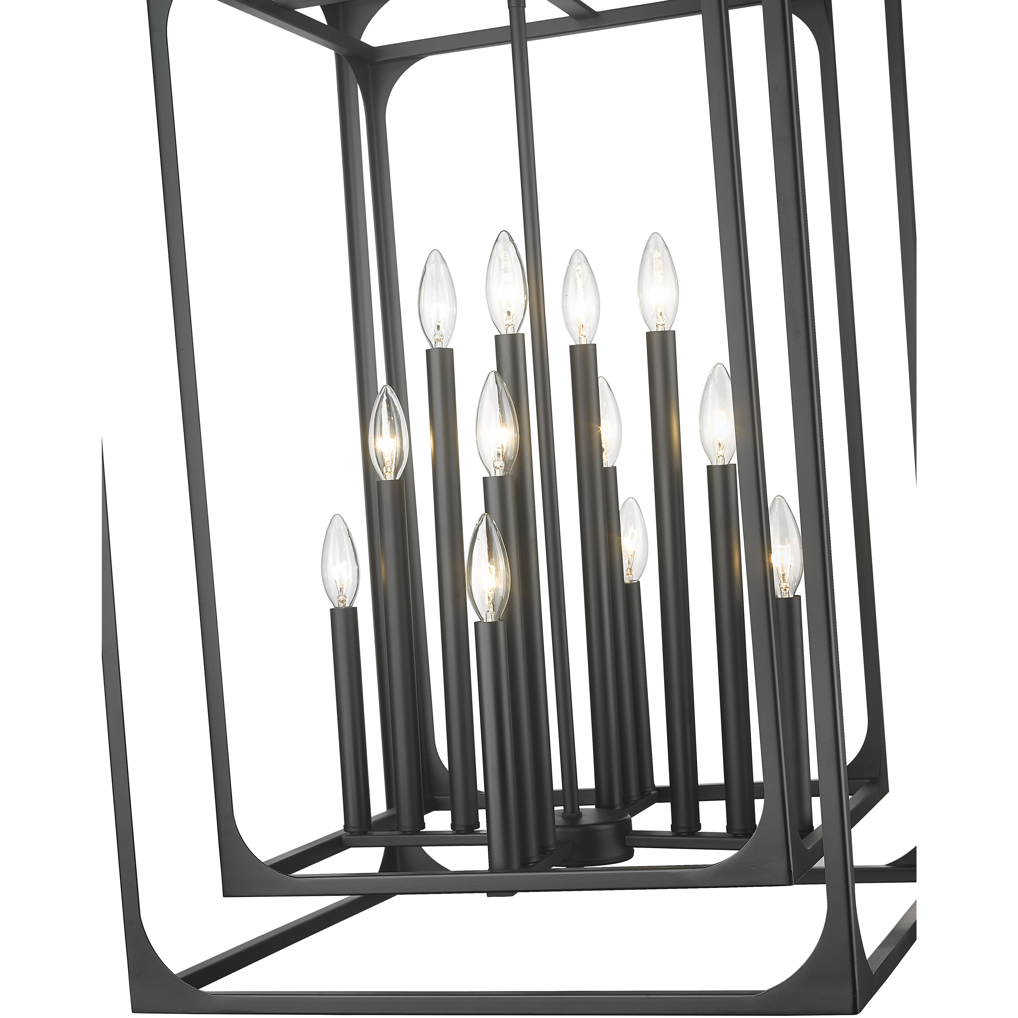 Easton 12 Light 20.5 inch Matte Black Chandelier Ceiling Light