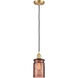 Ballston Candor 1 Light 4.75 inch Satin Gold Mini Pendant Ceiling Light, Ballston