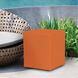 Universal 20 inch Seascape Canyon Outdoor Cube Ottoman with Slipcover