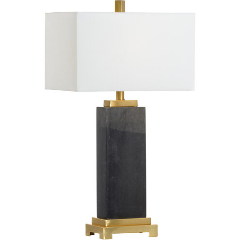 Town Square 28 inch 100.00 watt Natural Black/Antique Brass Table Lamp Portable Light