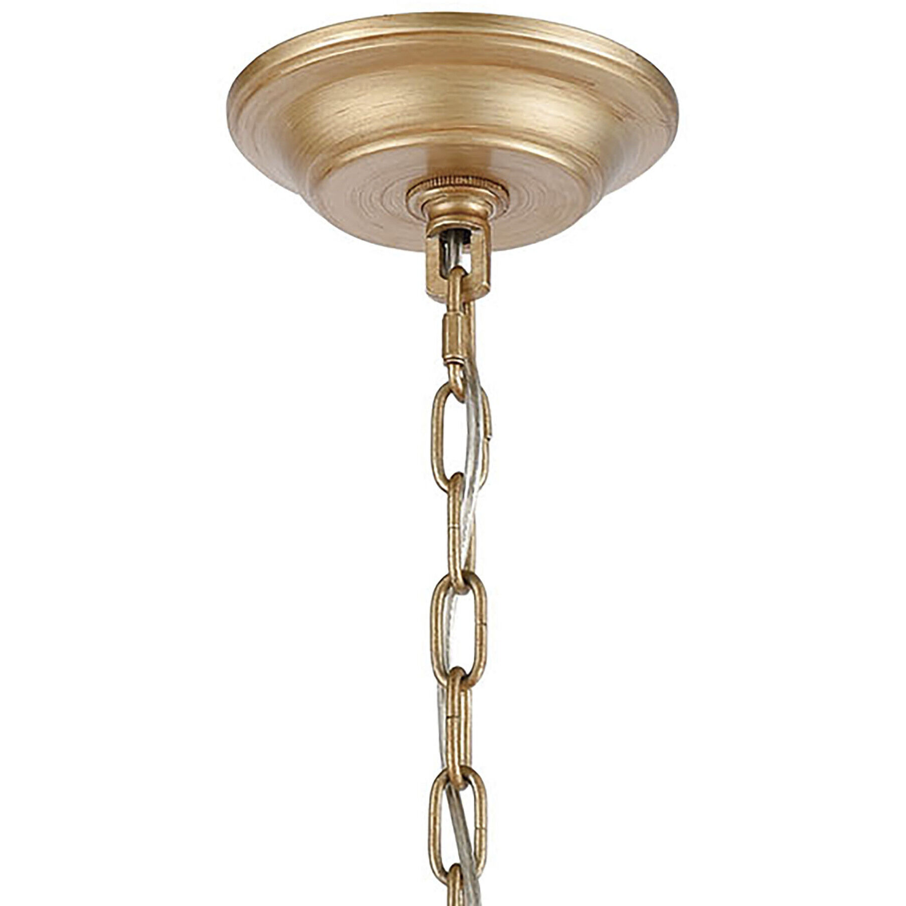 Equilibrium 5 Light 19 inch Matte Gold with Polished Nickel Chandelier Ceiling Light